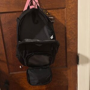 Black and Pink Women's Backpack